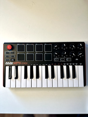 Akai MPK Mini MK3 25 Key Electronic Keyboard - Black/Red/White