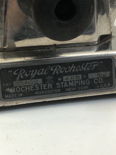 RARE Royal Rochester VINTAGE VTG Flip Down Sides Bread Toaster 450W New York USA