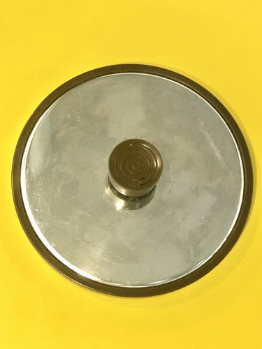 Vintage MCM Atapco Large Ice Bucket with Handles - Wood Grain Pattern