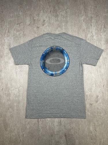 Vintage Oakley Software Icon T-Shirt Surfer Gray Double