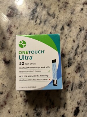 50 One Touch ULTRA TEST STRIPS Exp 2026 Feb Brand New Sealed