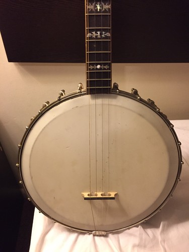 Vintage Orpheum No. 2 Banjo Open Back Highly Decorated Excellent Condition