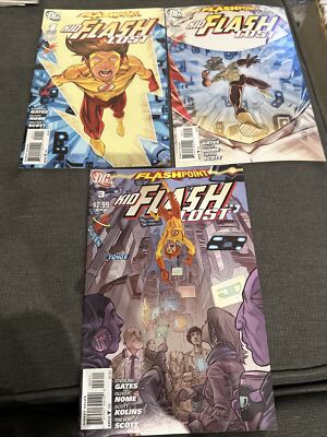 Flashpoint KID FLASH LOST #1-3 DC Complete Run Series FRANCIS MANAPUL Nome ART
