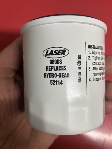 REPL. HYDRO GEAR OIL FILTER 600976 768341 52114 109-3321