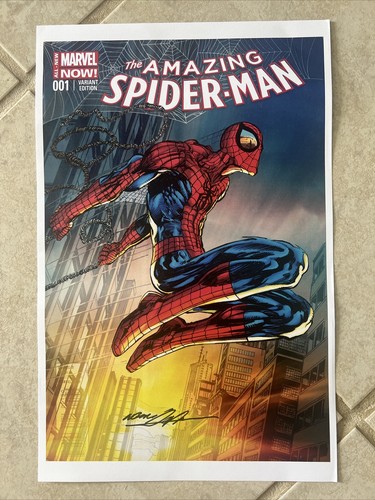 アメコミリーフ　Amazing Spider-Man #800 限定版 サイン入 アメコミリーフ Amazing Spider-Man #800 限定版 サイン入 The