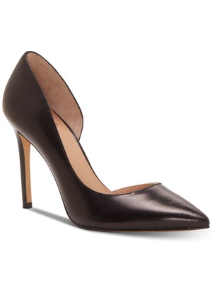 

Женские черные кожаные туфли-лодочки INC Kenjay с острым носком на шпильках без шнуровки, размер 5,5 м, Черный, KENJAYBLK