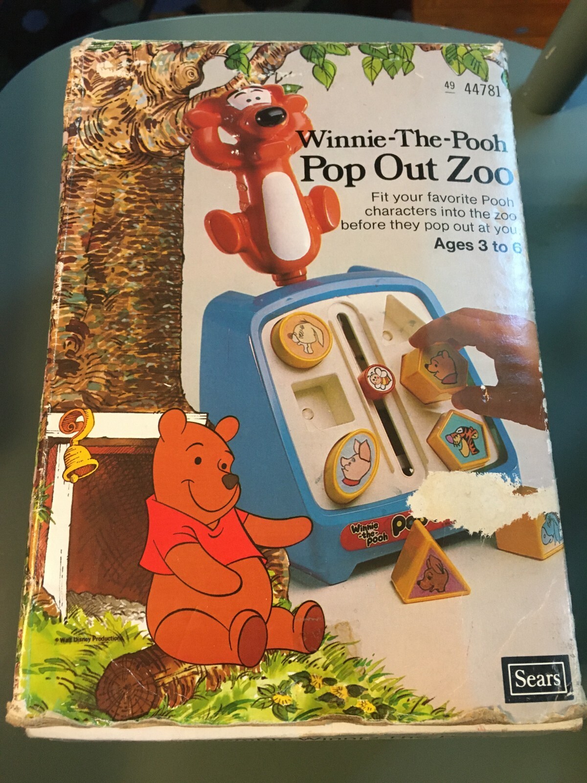 Winnie the Pooh Pop Out Zoo Toy Sears 1977 Rare Disney in