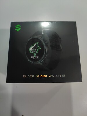 Black Shark S1 Smart Watch 1.43'' AMOLED Screen IP68 Wireless Charging BLACK New!
