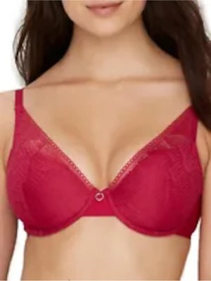 CHANTELLE Intimates Розовый бюстгальтер на косточках с глубоким вырезом и мягкими чашечками 32D