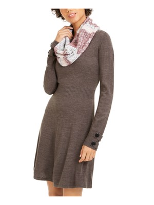 

BCX DRESS Женский темно-бордовый акриловый полосатый зимний шарф, Maroon