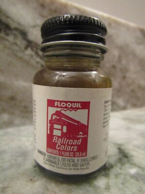 FLOQUIL RAILROAD COLORS MODEL PAINT - 1oz 1 oz OUNCE - GUN METAL