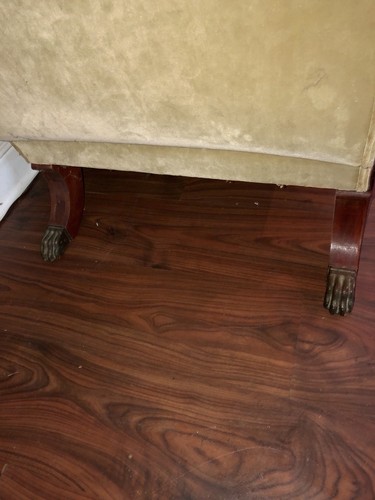 VICTORIAN SOFA Or Couch Floral Velvet Flowers Antique