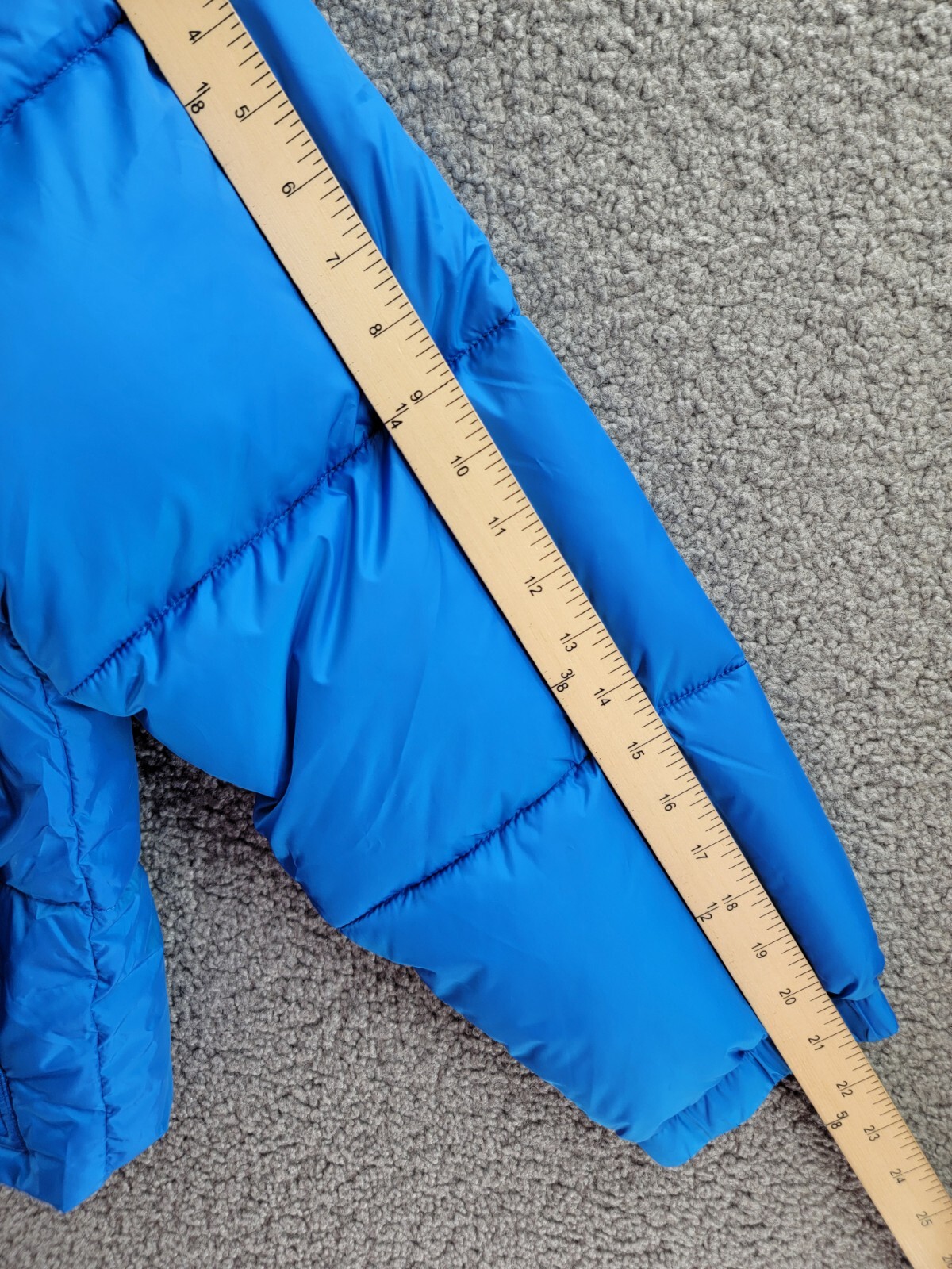 AQUA Cire Wonder Short Puffer Jacket Women's M Ocean Blue Zip/Snap Closure L/S - Picture 5 of 17