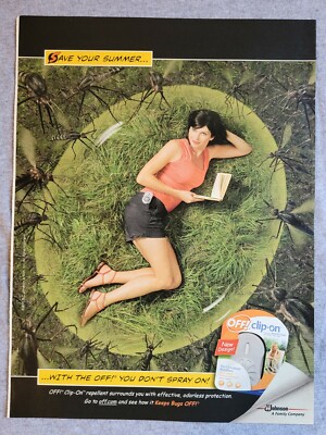 2011 Magazine Advertisement Page Off Clip On Bug Repellent Woman Print Ad
