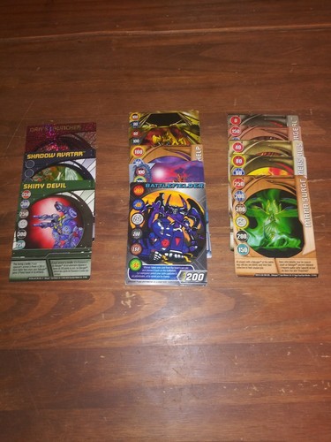 Bakugan Battle Brawlers Lot of 46 Bakugan B1 & B2 , 2 Carrying Cases and Cards