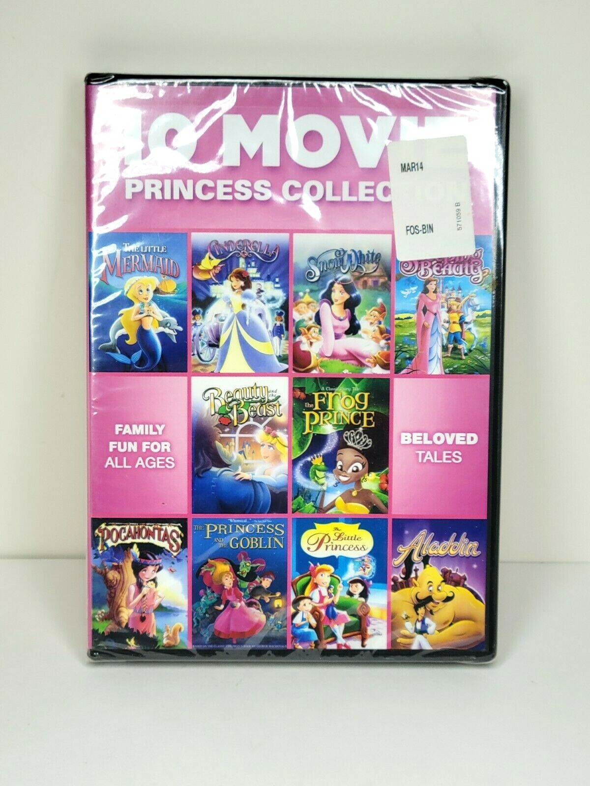 10 Movie Princess Collection DVD Gaiam 2013 BRAND NEW Snow