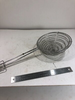 Chinese deep fry basket maker set (bird's nest maker) Double baskets 7.5'' & 8''