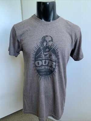 Our Brewing Company men s medium Holland, MI brown t-shirt Craft Beer Dive Bar