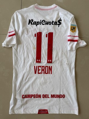VERON ESTUDIANTES DE LA PLATA MATCH WORN