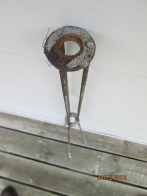 RARE 3 BARN LIGHTNING RODS for parts or restoration