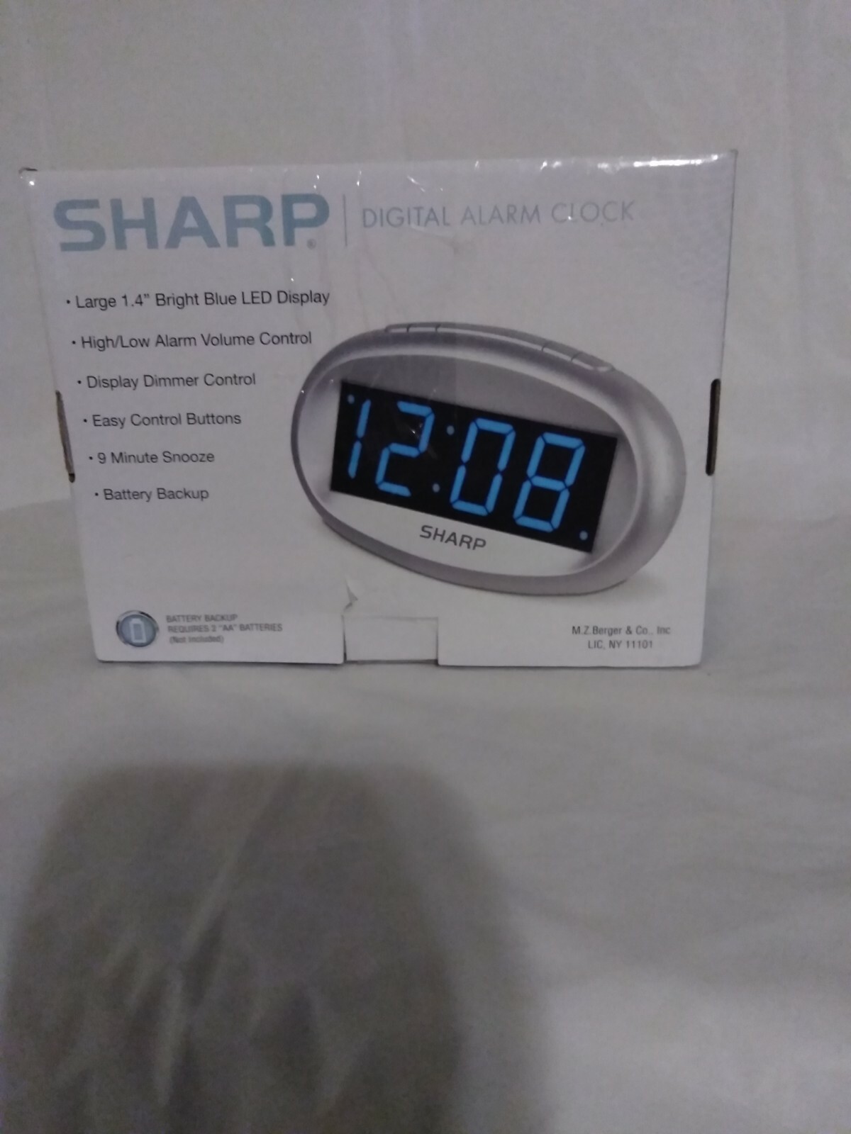 Sharp Model SPC-073 Digital Alarm Clock, Large 1.4