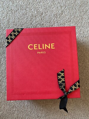 Authentic New Celine Box Gift Box Storage Box With Ribbon Luxury Empty Packaging