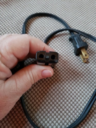 SMALL ELECTRIC APPLIANCE CORD Replacement 2 PRONG 5A 250V/10A 125V #E11138 27
