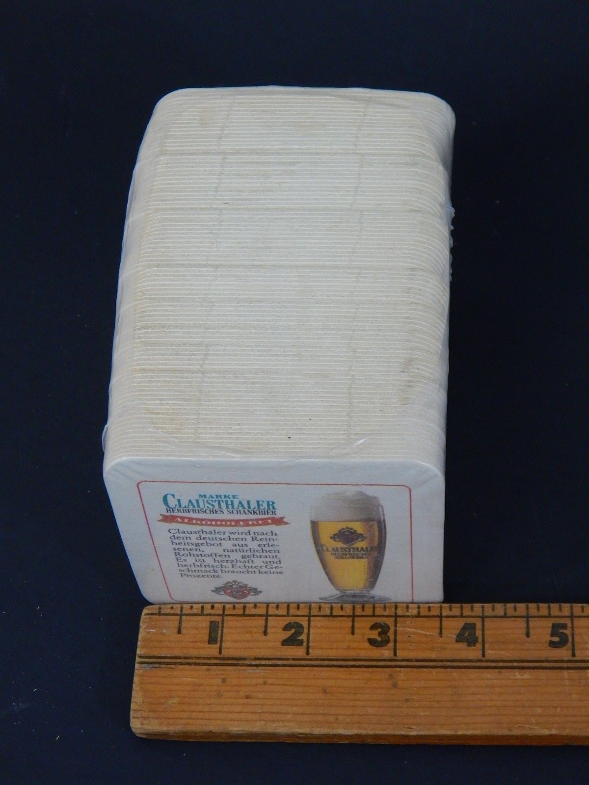 New Vintage Bar Beer Coasters Marke Clausthaler Alkoholfrei 100 pack? ML