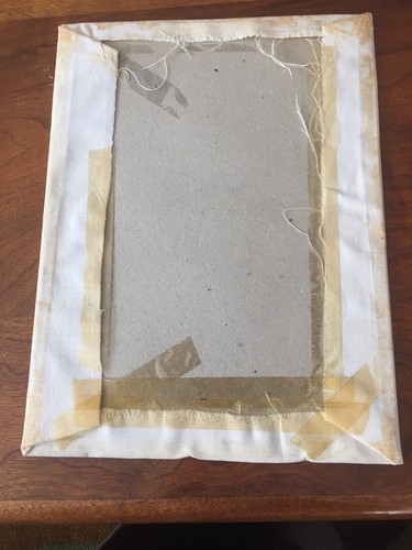 VTG Sampler Embroidery Handwork Motto Muslin Southern Belle Garden 11x14