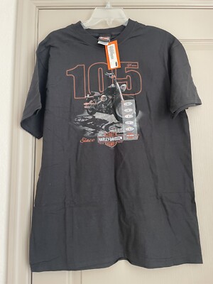Harley Davidson Milwaukee Wisconsin Size Large Shirt Biker Black