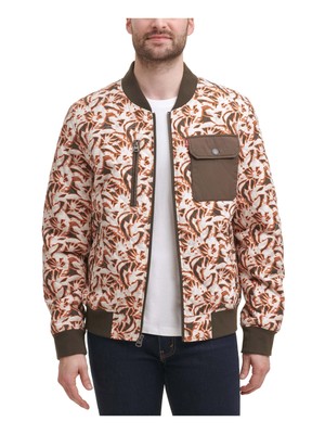 

LEVI STRAUSS - CO Мужская куртка-бомбер с принтом Diamond White, Белый, LM1RC433