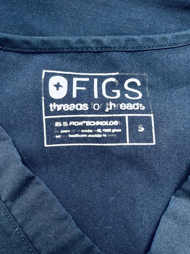 FIGS Scrubs Mens Size Small Pisco Basic Top and Bottom Navy Blue Medical RN Tech