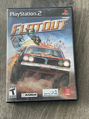 FlatOut (Sony PlayStation 2, 2005) CIB Complete w/ Manual TESTED