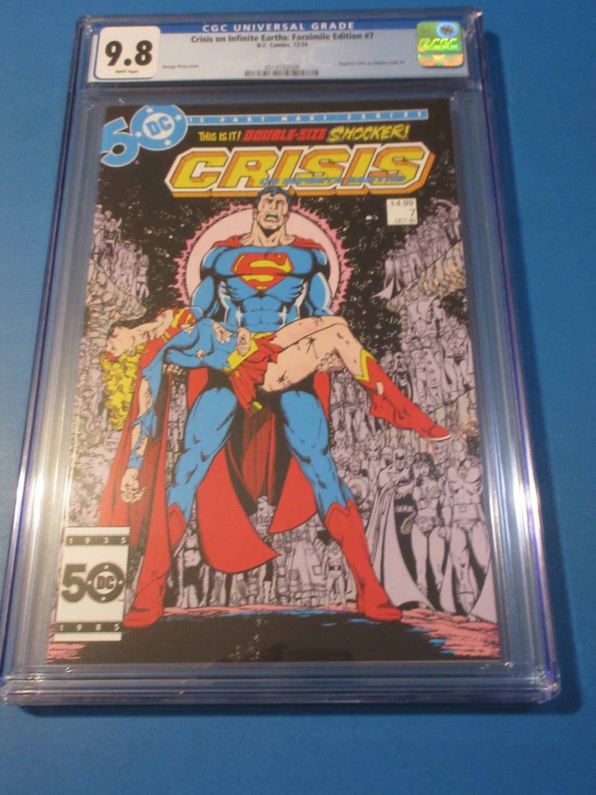 アメコミリーフ　Crisis Infinite Earths #7 CGC9.6 CRISIS on INFINITE EARTHS 7, VF/NM (9.0) DEATH of SUPERGIRL
