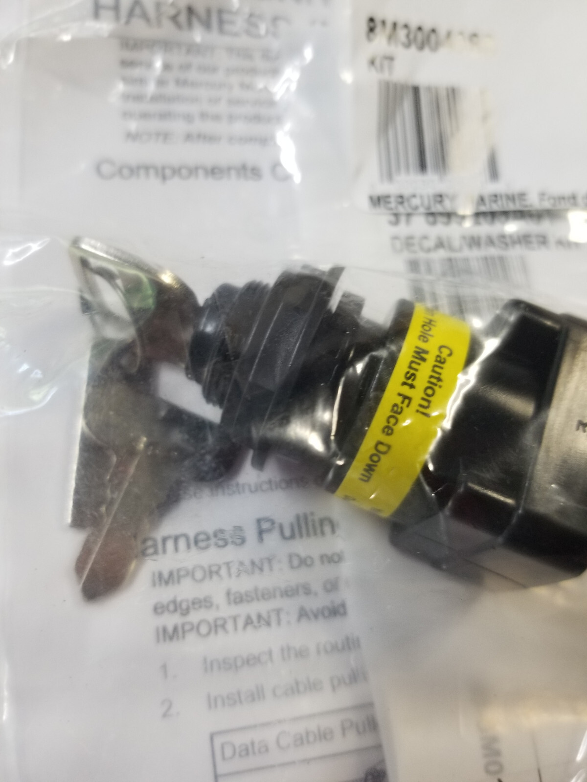 Mercury Mercruiser Quicksilver 84-896537K15 Harness/Key SwItch 896537K15 - Picture 12 of 12