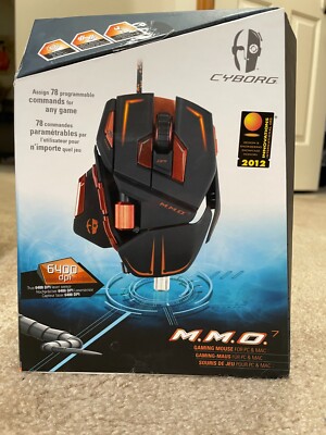 Mad Catz Cyborg MMO7 Wired Laser Gaming Mouse ***RARE***