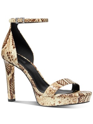 

Женские бежевые кожаные сандалии Margot Stiletto на платформе MICHAEL KORS 0,5 дюйма, размер, Бежевый, 40F9MRHA1E