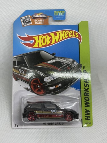 Hot Wheels - HW Workshop - '90 Honda Civic EF - Black - HTF