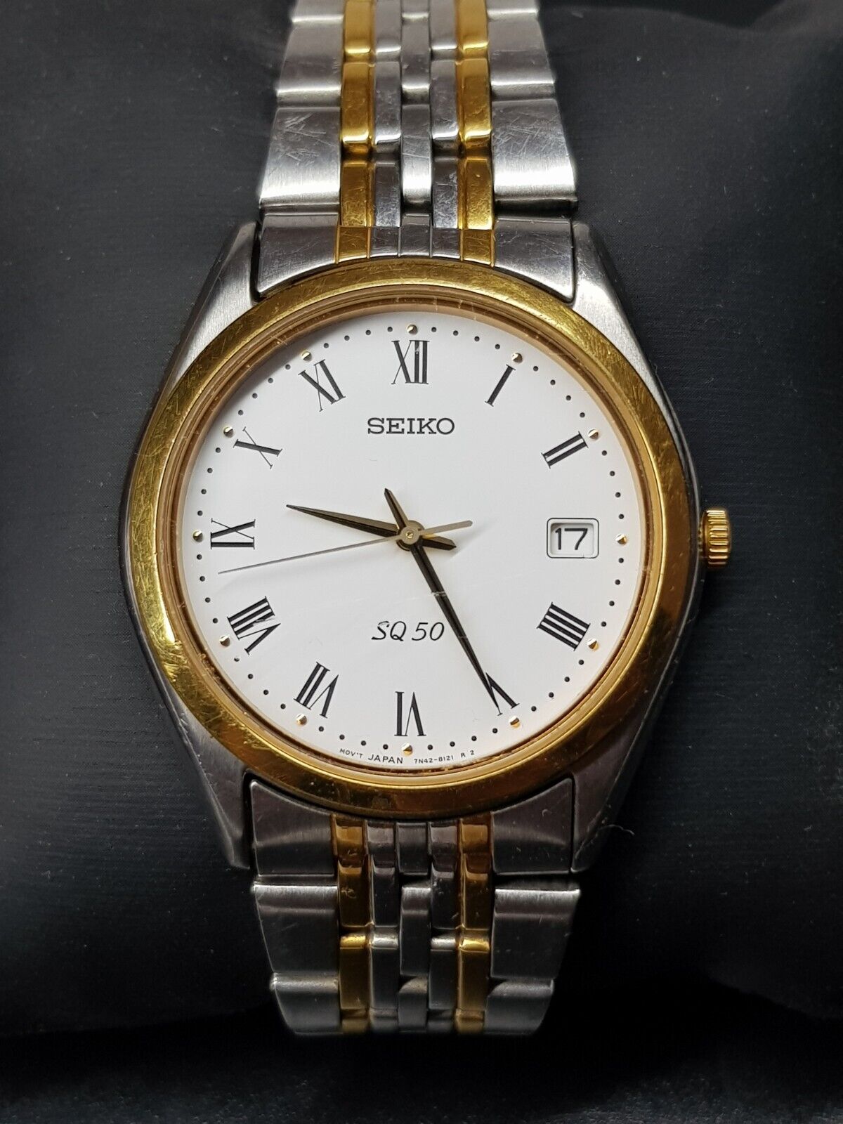 SEIKO - 完動 SEIKO ミリタリー SBCA007 7N42-8260 全面蛍光文字