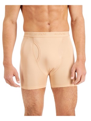 

ALFATECH BY ALFANI Intimates Бежевое сетчатое быстросохнущее нижнее белье-боксер, Бежевый, 10012022700
