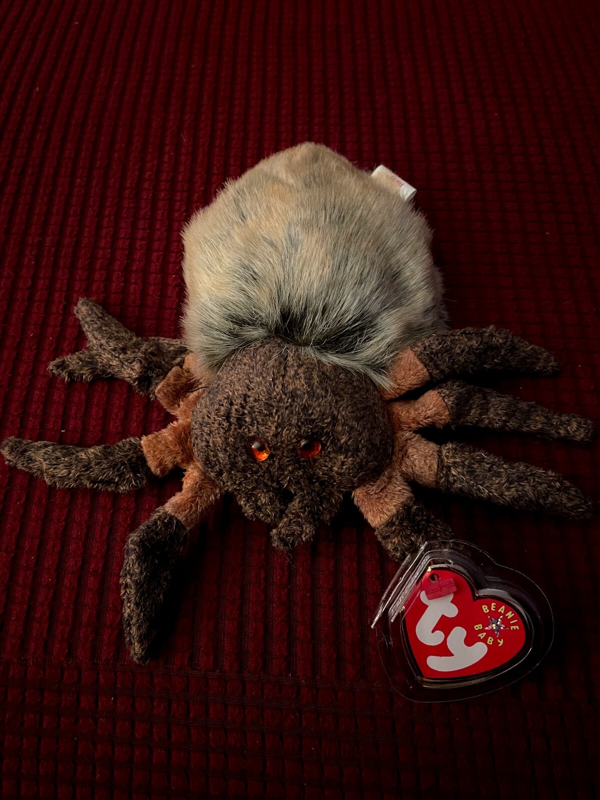 Ty Beanie Baby HAIRY the Spider Tarantula NEW w Tag Protectors Retired Mint