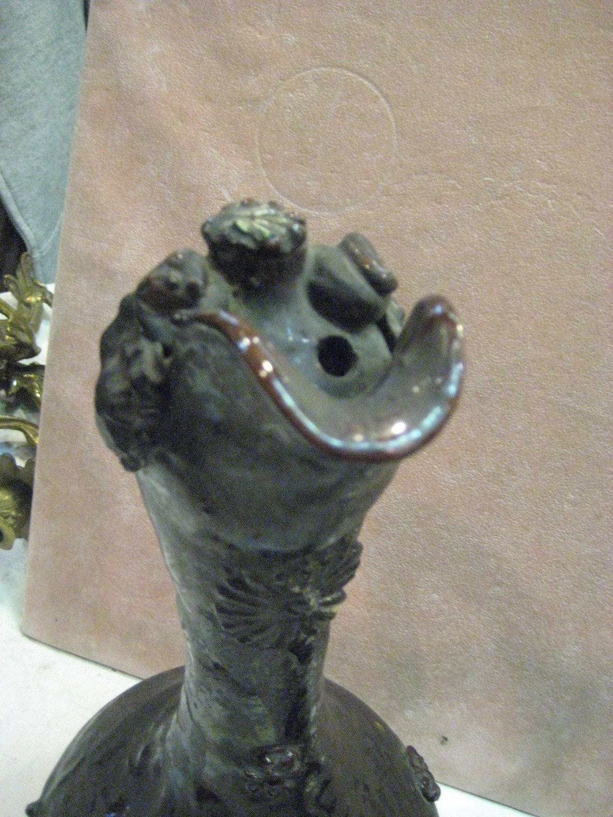 RARE ASIAN PAIR OF POTTERY EWERS