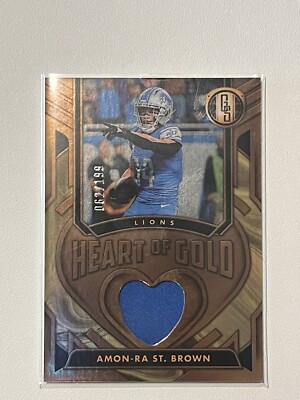 2024 Gold Standard Amon-Ra St. Brown #HOGT-ARSB Heart Of Gold Patch /199 