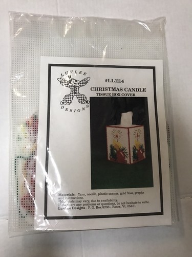 LuvLee Designs LL1114 Christmas Candle Tissue Box Cover Kit LuvLee Designs LL1114 Christmas Candle Tissue Box Cover Kit