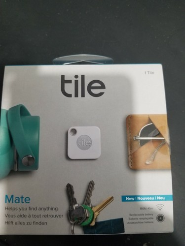 Tile Mate with Replaceable Battery (2018) - 1 pack White, NEW