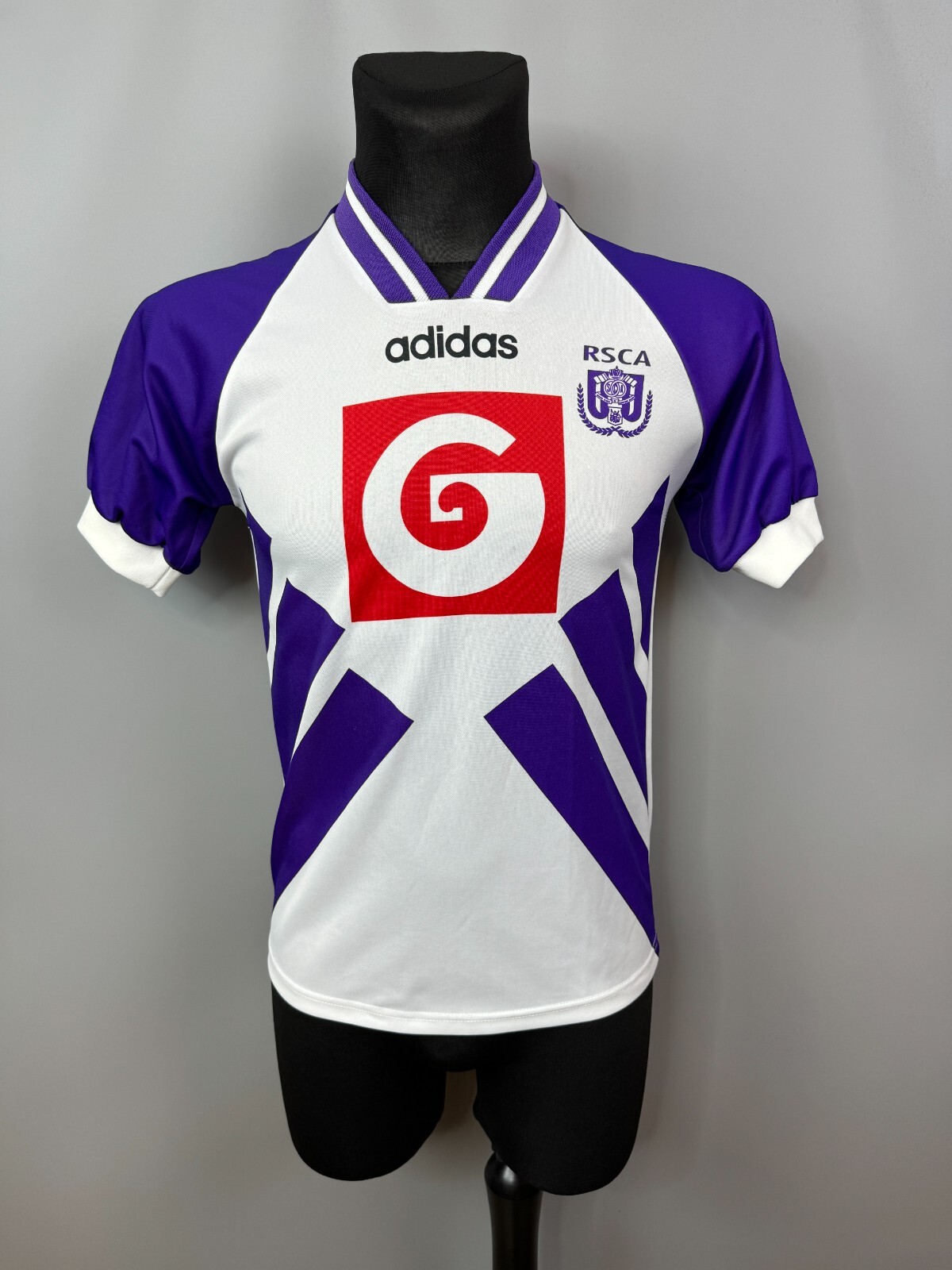 adidasアンデルレヒトホーム94/95 ANDERLECHT 1994 1995 HOME SHIRT FOOTBALL SOCCER JERSEY