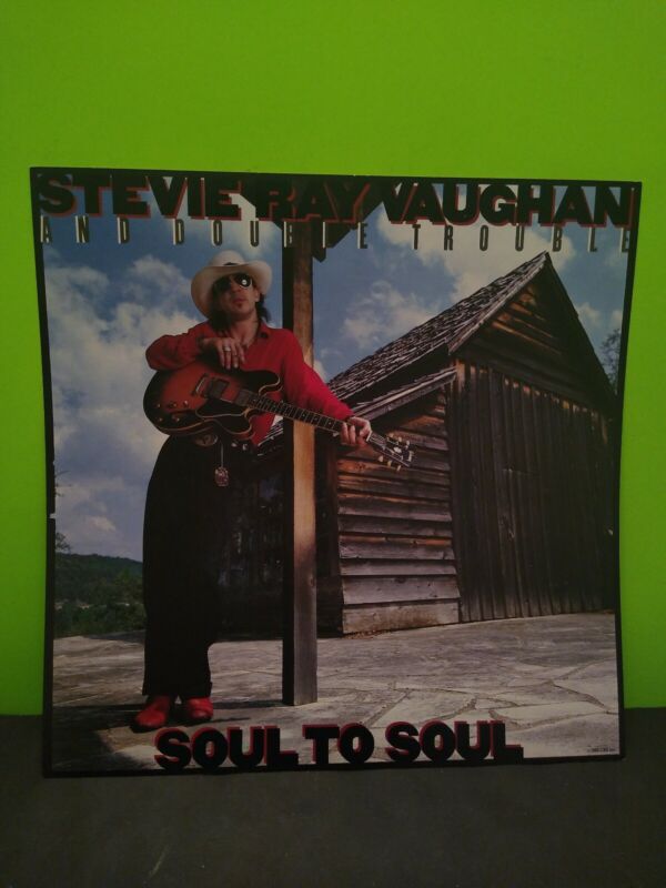 Stevie Ray Vaughan and Double Trouble Soul to Soul LP Flat Promo 12x12 Poster