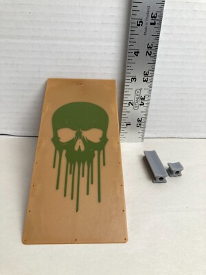 Tech Deck Half Ramp Green Melting Skull Zombie Custom Fingerboards SK8 Park