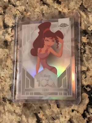 MEG # 7 DISNEY TOPPS CHROME 100 REFRACTOR CARD
