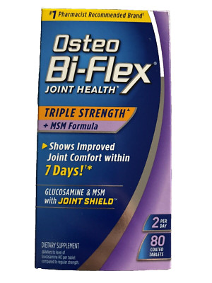 New! Sealed! osteo bi-flex triple strength +MSM Formula Joint Care Supplement
